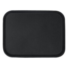 Argon Tableware Rectangle Non-Slip Serving Tray - 41cm x 30.5cm - Black