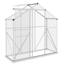 Outsunny 6 x 2.5ft Polycarbonate Greenhouse Aluminium Green House