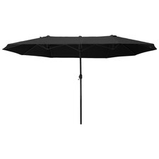 Outsunny 4.6M Garden Patio Umbrella Canopy Parasol Sun Shade witho Base