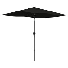 Outsunny 2 x 3(m) Garden Parasol Rectangular Market Umbrella with Crank