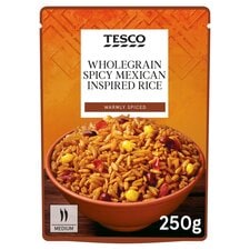 Tesco Wholegrain Spicy Mexican Inspired Rice 250G