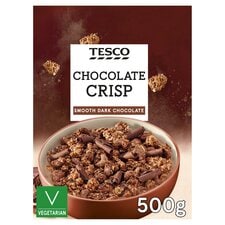 Tesco Chocolate Crisp Cereal 500G