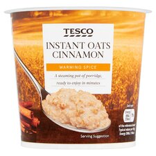 Tesco Instant Oats Cinnamon Porridge 55G