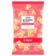 Tesco Bunny Bites Snacks 6 X 19 G