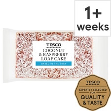 Tesco Coconut & Raspberry Loaf Cake