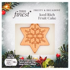 Tesco Finest Iced Rich Fruit Cake 150G