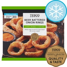 Tesco Beer Battered Onion Rings 300G