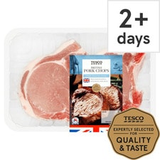 Tesco Pork Loin Chops 2 Pack 450G