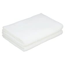 Tesco 2 Pack Bath Towel White