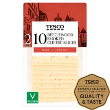 Tesco 10 Beechwood Smoked Cheese Slices 250G