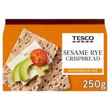 Tesco Sesame Rye Crisp Bread 250G