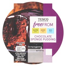 Tesco Free From Chocolate Sponge 115G