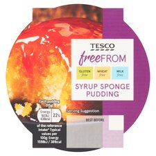 Tesco Free From Syrup Sponge 115G