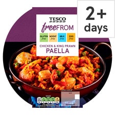 Tesco Free From Chicken & King Prawn Paella 400G