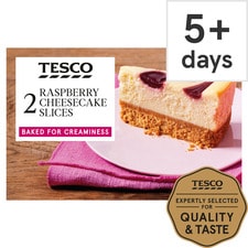 Tesco 2 Raspberry Cheesecake Slices 180G