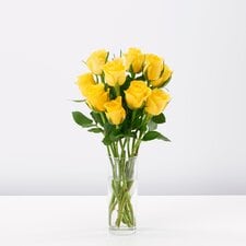 Tesco Yellow Small Roses Flowers Bouquet