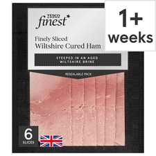 Tesco Finest Wiltshire Cured Finely Sliced Ham 125G