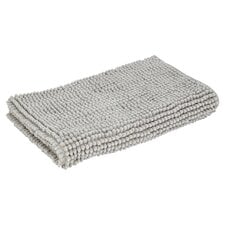 Tesco Microchenille Bath Mat Pale Grey