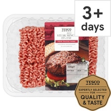 Tesco Beef Steak Mince 15% Fat 500G