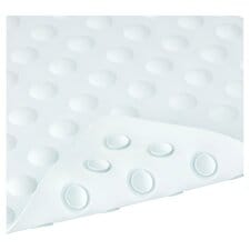 Tesco Rubber Bubble White Bath Mat