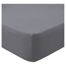 Tesco Fitted Sheet Grey Single