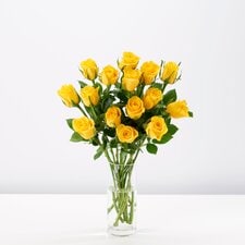 Tesco Yellow Roses Flowers Bouquet