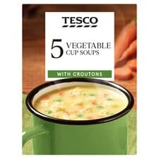 Tesco Vegetable & Croutons Soup In A Mug 5 Pack 115G