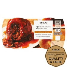 Tesco 2 Sticky Toffee Puddings 235G