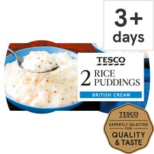 Tesco 2 Creamy Rice Puddings 2 X 173G