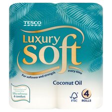 Tesco Luxury Soft Coconut Oil X4