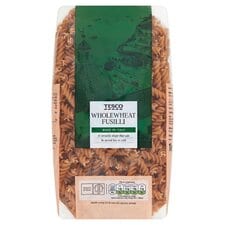 Tesco Fusilli Whole Wheat Pasta 1Kg