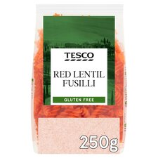 Tesco Red Lentil Fusilli Pasta Gluten Free 250G