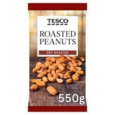 Tesco Dry Roasted Peanuts 550G