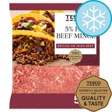 Tesco Lean Beef Steak Mince 5 % Fat 500G