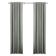 Riva Home Atlantic Eyelet Ringtop Curtains - Grey - 229 x 137cm