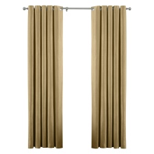 Riva Home Atlantic Eyelet Ringtop Curtains - Ochre - 229 x 137cm