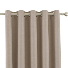 Riva Home Eclipse Blackout Eyelet Curtains - Natural - 66 x 72in (168 x 183cm)