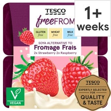 Tesco Free From Raspberry Strawberry Soya Alternative 4X90g