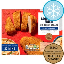 Tesco 4 Southern Fried Chicken Steaks 380G