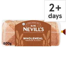 H W Nevill's Wholemeal Bread 800G