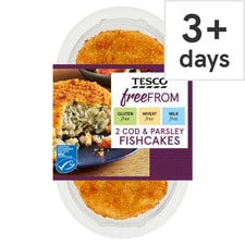 Tesco Free From Cod & Parsley Fishcake 270G