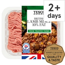 Tesco British Lamb Mince 10% Fat 250G