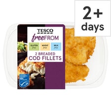 Tesco Free From 2 Breaded Cod 300G