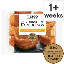 Tesco Yorkshire Puddings 6 Pack 180G