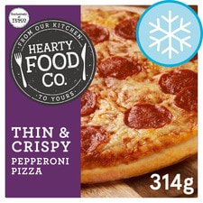 Hearty Food Thin Pepperoni Pizza 314G