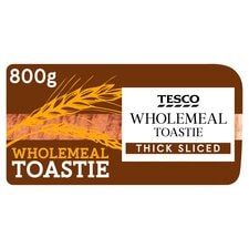 Tesco Toastie Wholemeal Thick Bread 800G