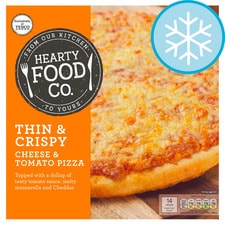 Hearty Food Thin Cheese & Tomato Pizza 314G