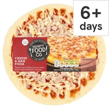 Hearty Food Co Cheese & Ham Pizza 124G