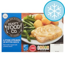 Hearty Food Co 4 Fish Steaks In Butter Sauce 552G