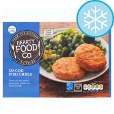 Hearty Food Co 10 Cod Fishcakes 500G